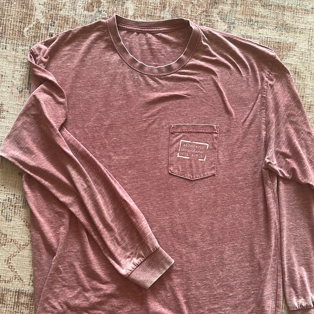 Southern Marsh Red Long Sleeve Tee